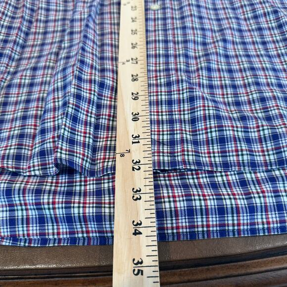 Ralph Lauren Blake Plaid Button Down Shirt XL Red Blue Cotton Classic Fit - Picture 6 of 8